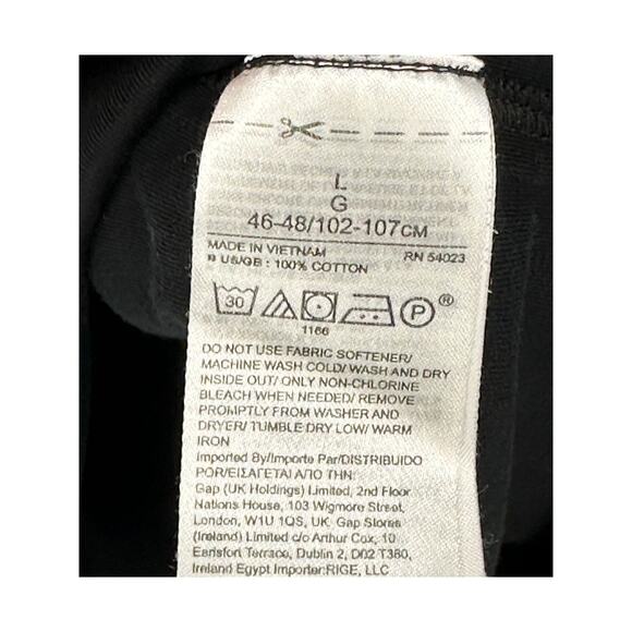 Banana Republic Black Crewneck Tee Short Sleeve Breathable Casual Stretch L - Picture 4 of 6